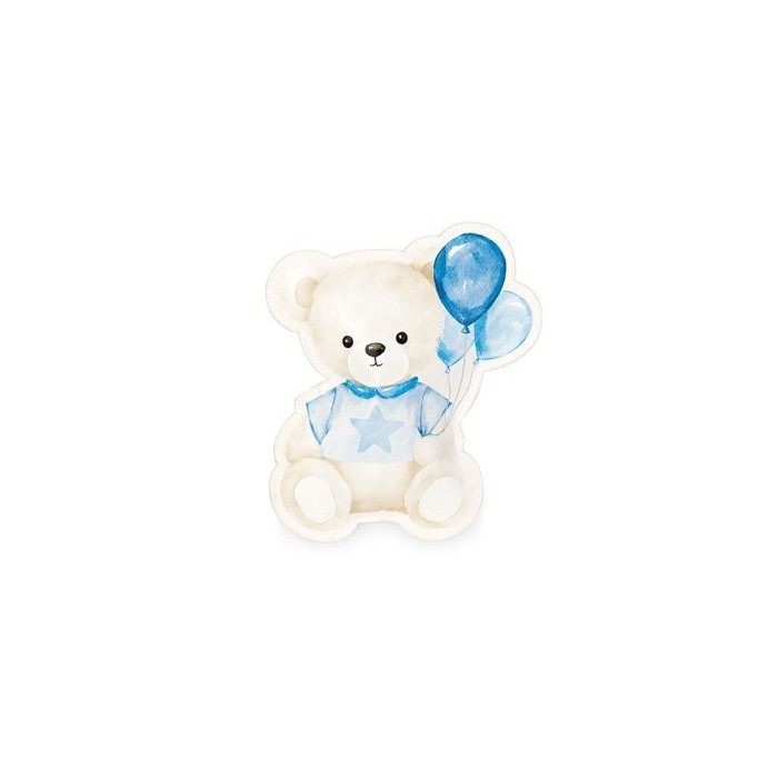 SACCHETTO ORSETTO AZZURRO H13.5